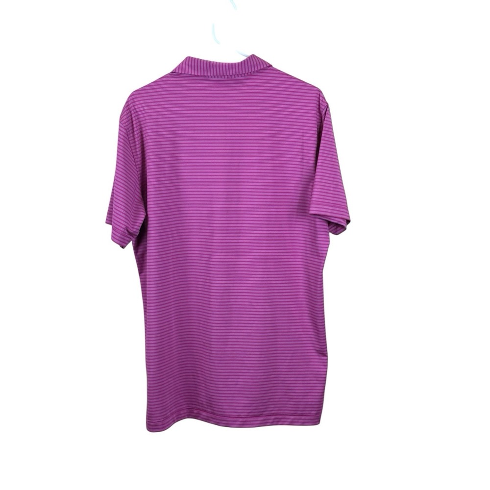 Peter Millar Summer Comfort Mens Medium Mauna Lani LOGO Stripe Pink - Picture 2 of 5